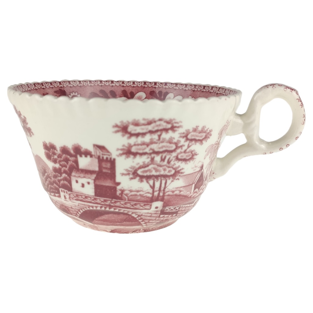 Kaffeetasse Spode Copeland Pink Tower Rot