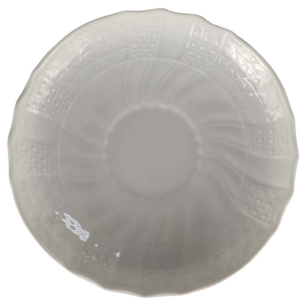 Untertasse für Tee 14 cm Hutschenreuther Dresden Weiß