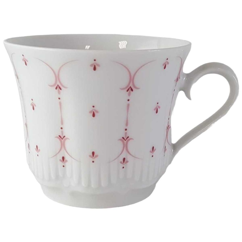 Kaffeetasse Tasse Schirnding Bavaria Opera rosa Dekor