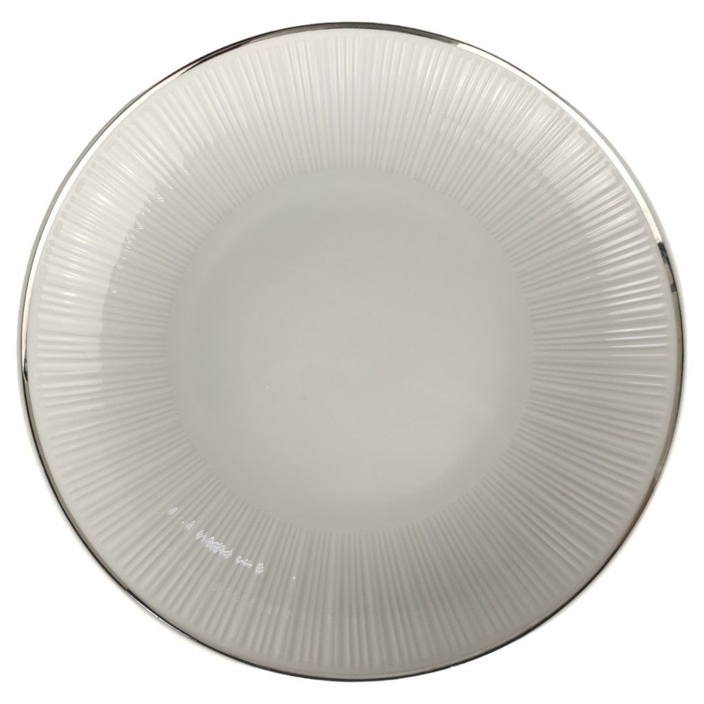 Suppenteller Hutschenreuther Relief Platinrand