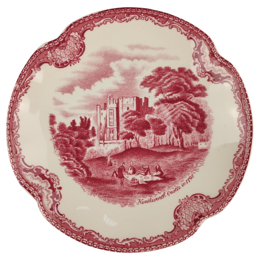 Untertasse für Tee/Kaffee 14,2 cm Johnson Bros Old Britain Castles Rot