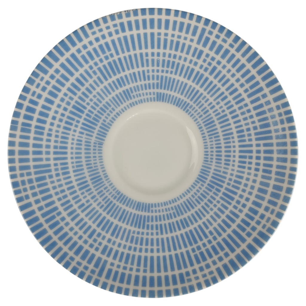 Untertasse für Kaffee 13,1 cm Arzberg Form 2000 Bastdekor Blau