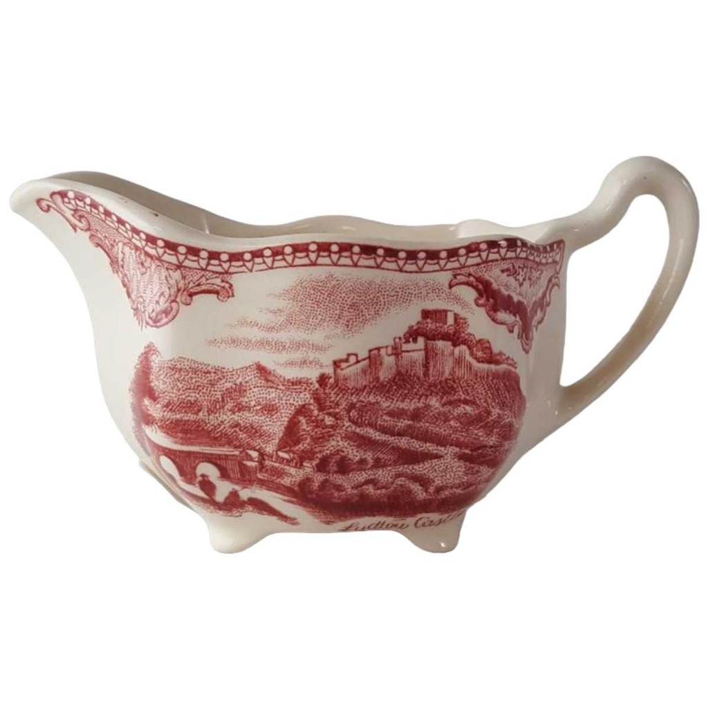 Milchkännchen 0,1 L Johnson Bros Old Britain Castles Rot