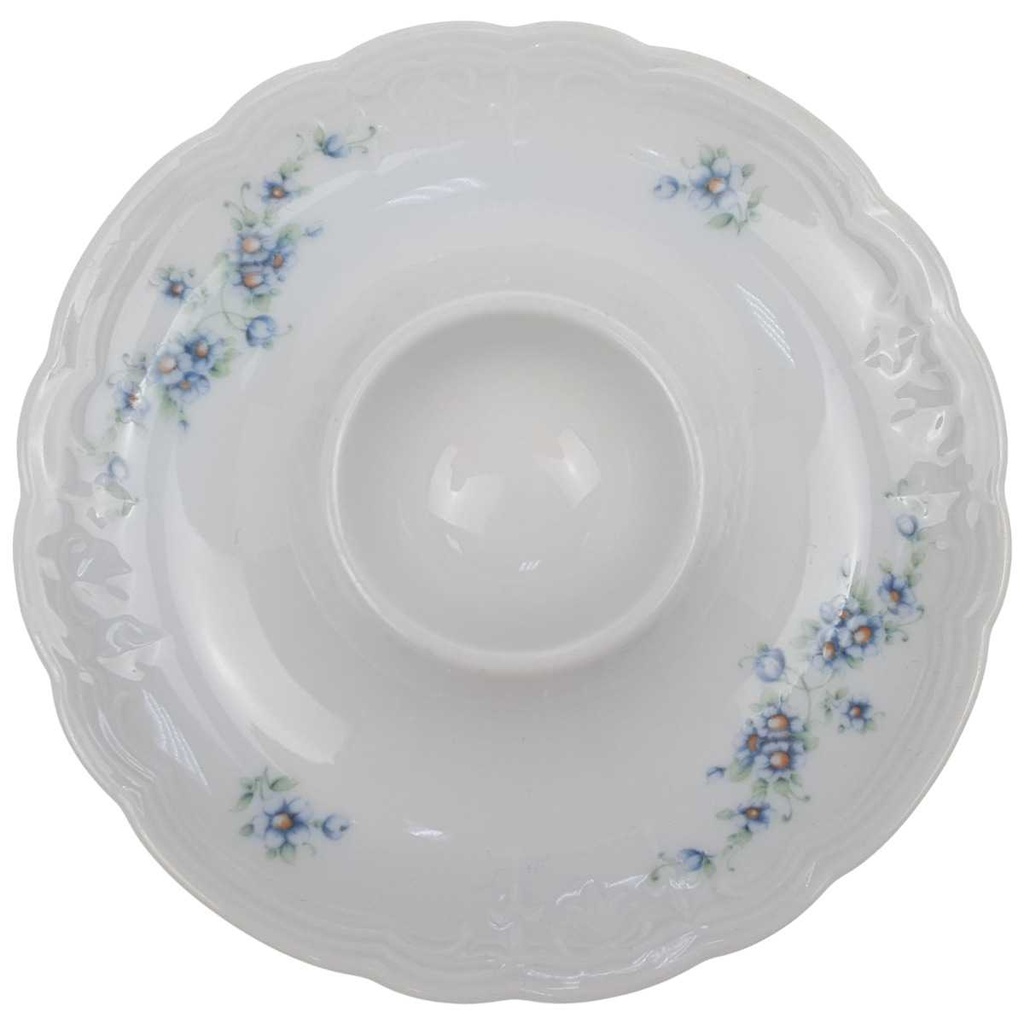 Eierbecher mit Schalenablage Seltmann Weiden Julia Blaue Margeritenranke
