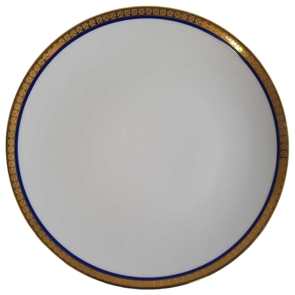 Kuchenteller Dessertteller 19,5 cm Winterling Kirchenlamitz Kobalt goldene Bordüre