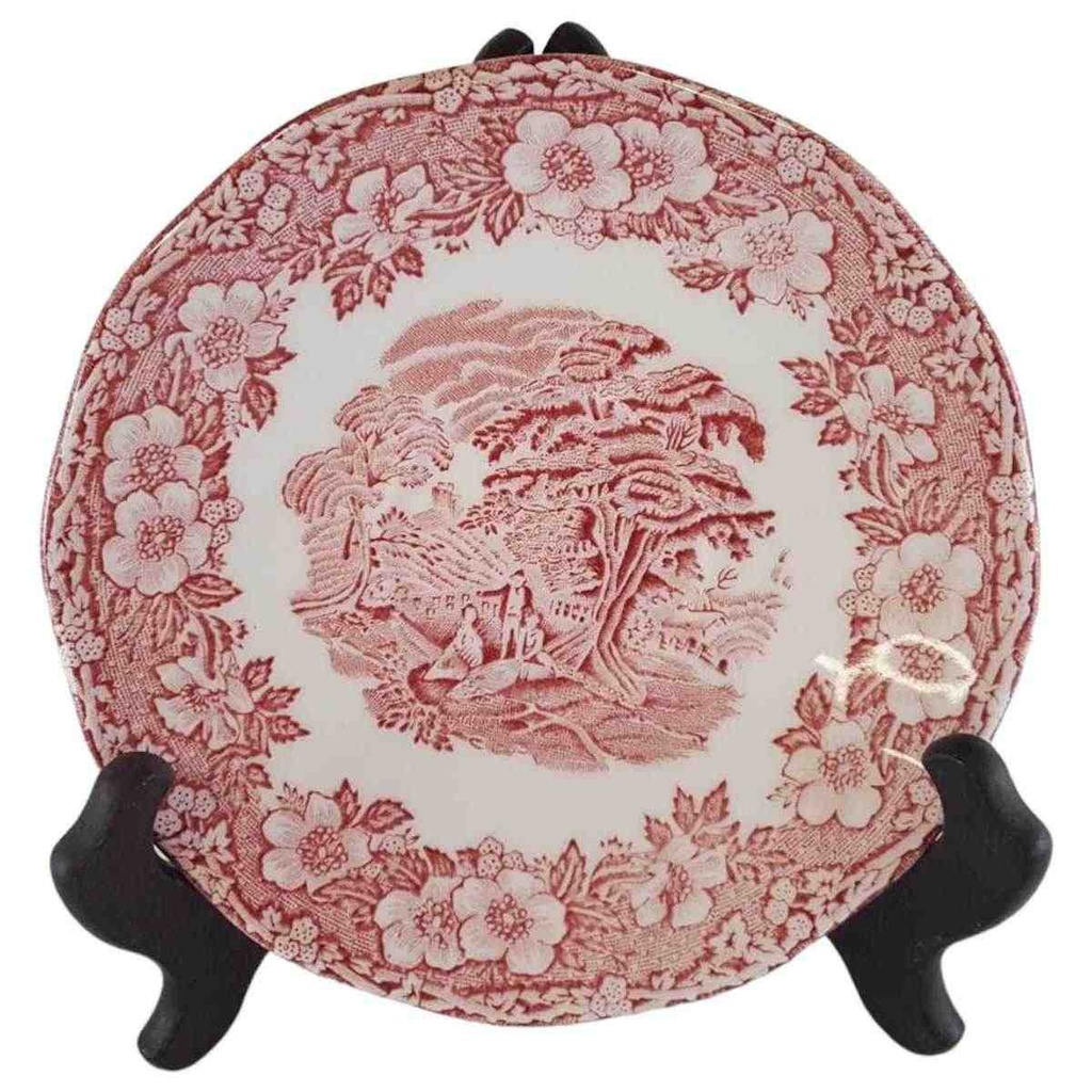 Untertasse für Kaffee 14,5 cm Enoch Wedgwood Unicorn Woodland Rot