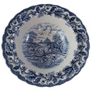 Dessertschale mit Fahne 15,2 cm Myott Country Life Blau