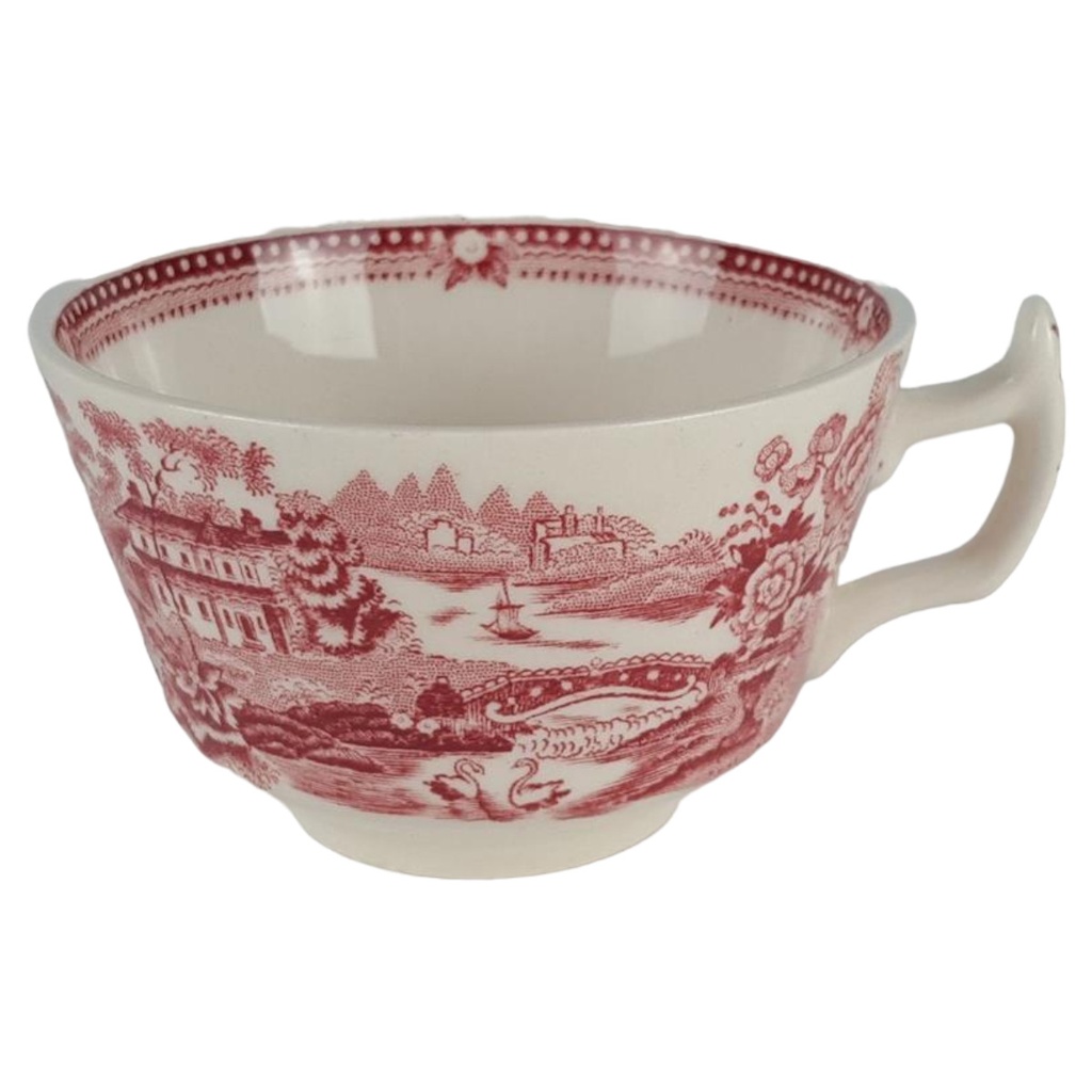 Kaffeetasse England Alfred Meakin Rot