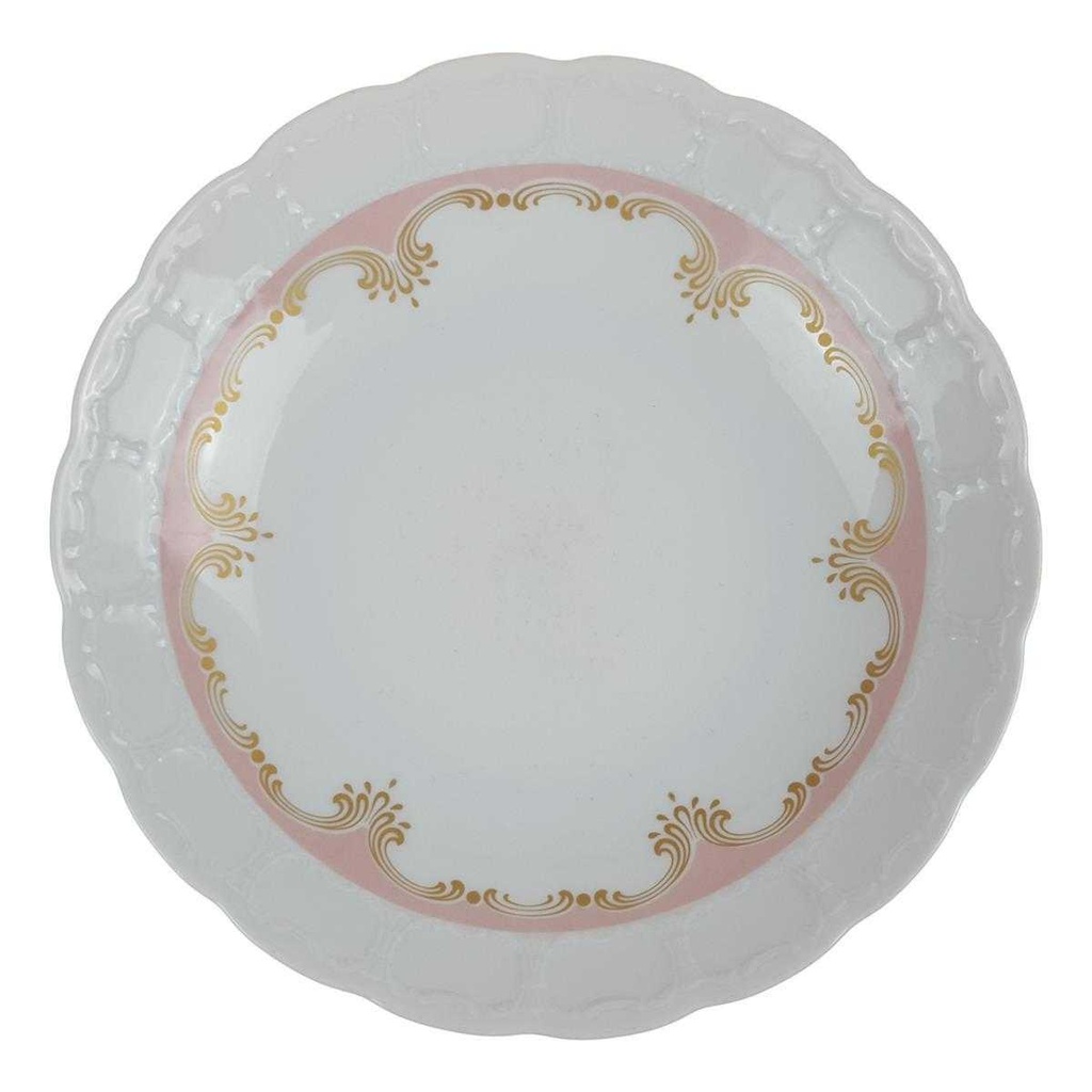 Suppenteller 21,5 cm K & A Krautheim Rialto Rosa Gold