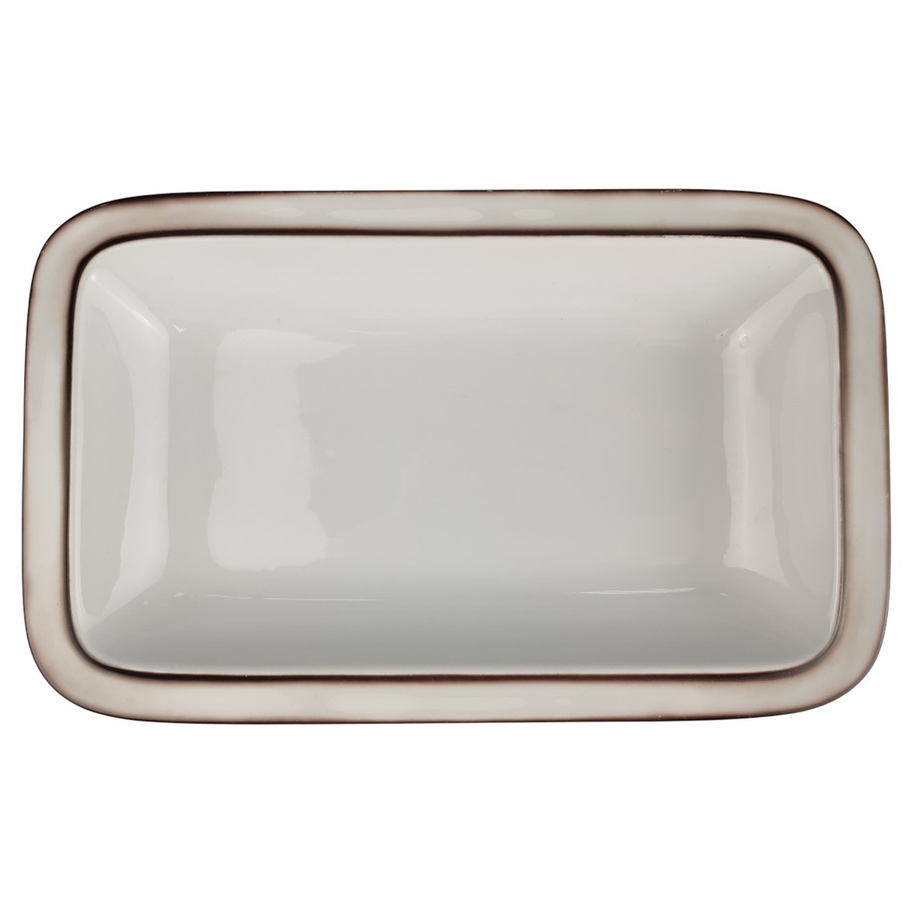 Servierplatte 29,3x17,8 cm Thomas Porzellan Scandic Shadow braun