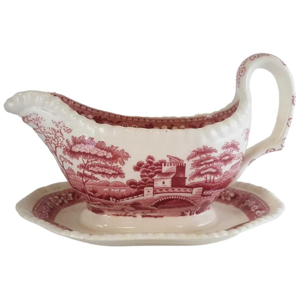 [4581898-2] Sauciere Spode Copeland Pink Tower (gebraucht - gut)